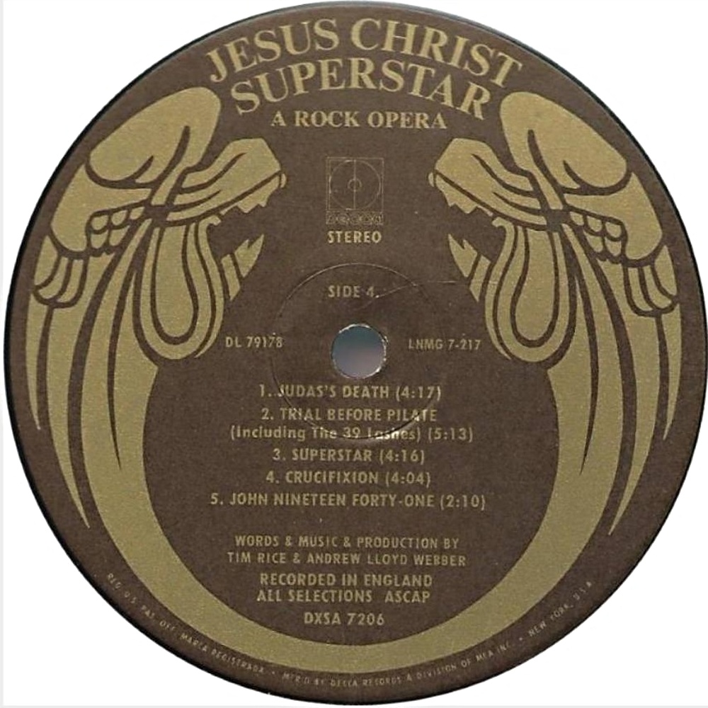 Jesus Christ Superstar (Decca USA) / 1970